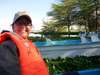 Robyn de Jager - is all smiles on a African sunset cruise